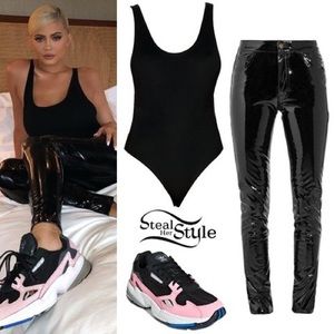 🔥🔥🔥 Love Labels Patent Pants/ Black XL